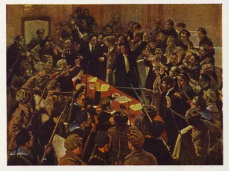 The Arrest of the Provisional Government of Russia, Petrograd, Russian Revolution 26 October 1917